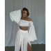 Молодіжний літній комплект: кроп-топ із відкритими плечима голубого кольору, 42-46 розмір likes-701478 Молодіжний літній комплект: кроп-топ із відкритими плечима голубого кольору, 42-46 розмір likes-701478