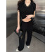 Зручний модний жіночий комплект з трьох частин: лонг, футболка, вільні штани, колір барбі, 48-50 likes-661869 Зручний модний жіночий комплект з трьох частин: лонг, футболка, вільні штани, колір барбі, 48-50 likes-661869