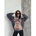 Толстовка, світшот з капюшоном для повсякденного носіння, чорний 48-50 арт. 915273