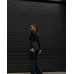 Жіночі штани для повсякденного носіння, обтислі легінси з розкльошеним низом, чорний 44-46 арт. 815309