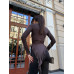 Кофта, пуловер з асиметричним кроєм для елегантних образів, шоколадний 46-48 арт. 591427 Кофта, пуловер з асиметричним кроєм для елегантних образів, шоколадний 46-48 арт. 591427
