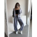 Спортивний костюм для прогулянок, повсякденний комплект оверсайз крою, чорний 42-46 арт. 815392 Спортивний костюм для прогулянок, повсякденний комплект оверсайз крою, чорний 42-46 арт. 815392