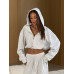 Прогулянковий комплект, повсякденний костюм з укороченою кофтою для прогулянок, меланж 42–44 арт. 591734 Прогулянковий комплект, повсякденний костюм з укороченою кофтою для прогулянок, меланж 42–44 арт. 591734
